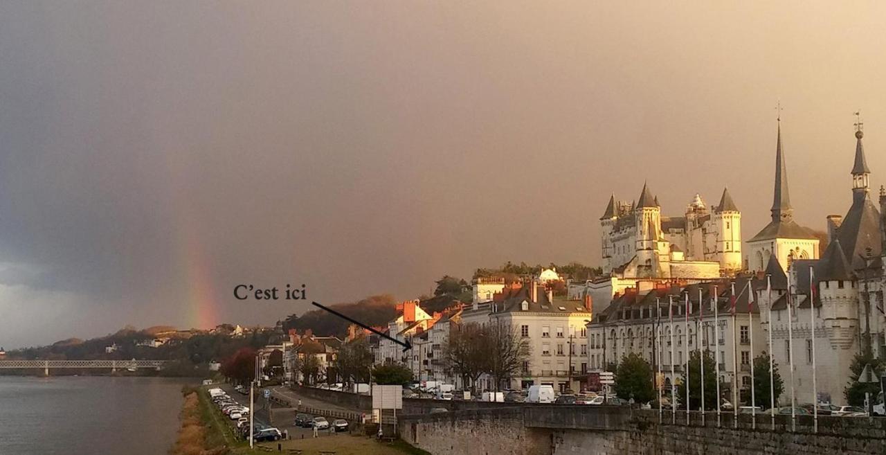 T2 Vue Sur Loire Local Velo Apartment Saumur Luaran gambar